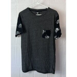 WXYZ Mens Grey XL Short Sleeve T-Shirt Skull‎